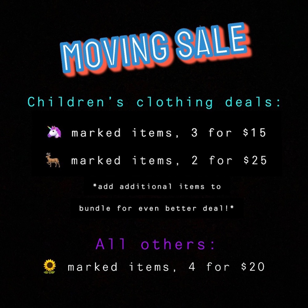 🦄🦌🌻 SALE!